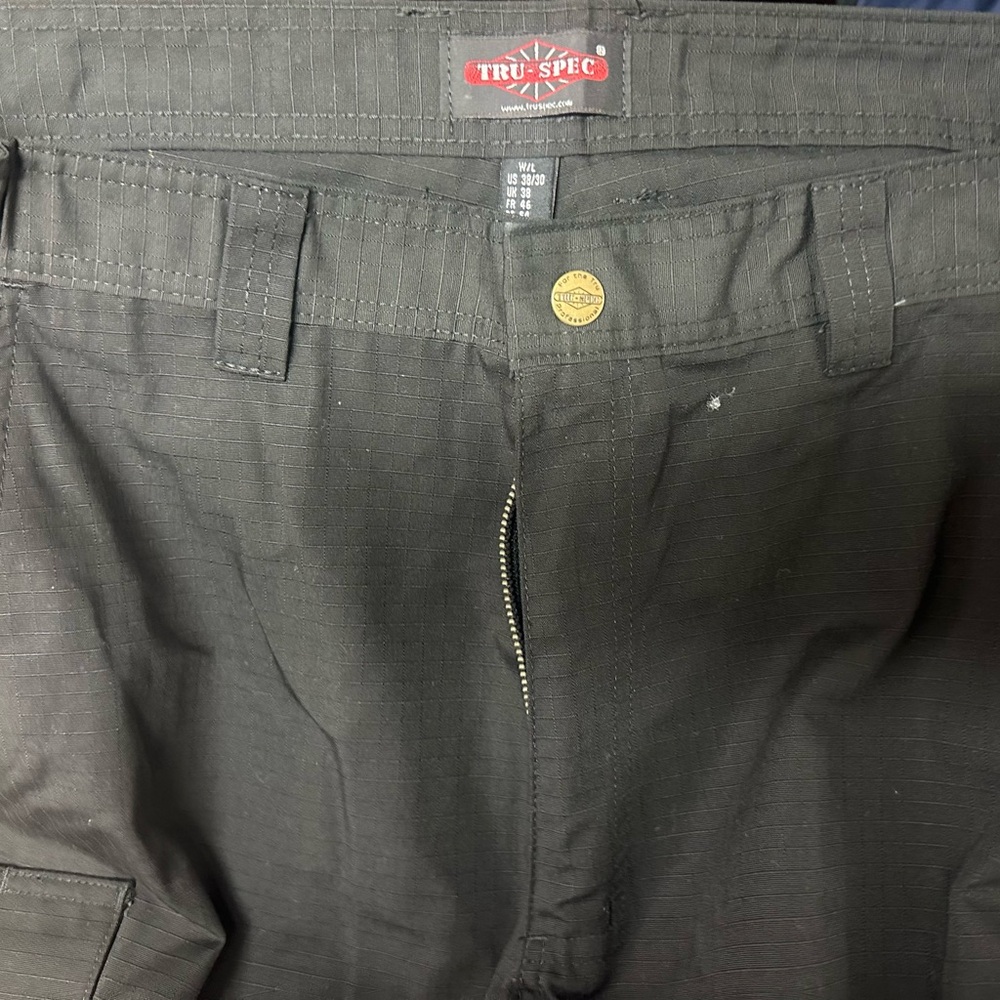 cargo pants men black almost like ARMY BDUs pants stretch waist
